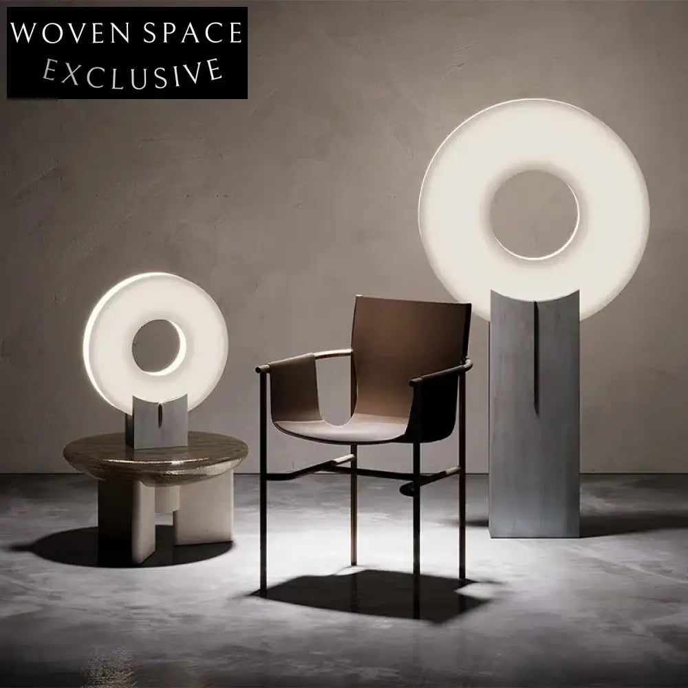 Modern Italian Fiberglass Resin Round Accent Coffee Table