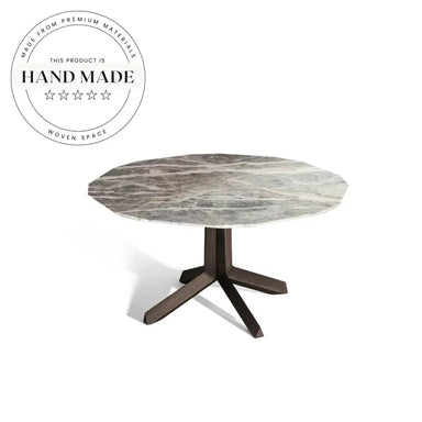 Modern Italian Glass Top Solid Wood 6 Seater Dining Table