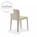 Modern Italian Leather Dining Chair with Metal Legs - Upholstered Side Chair