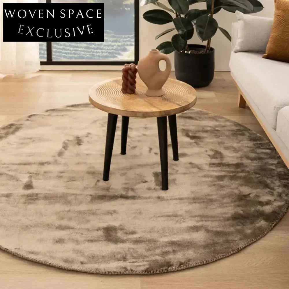 Modern Italian Luxury Black Minimalist Folding Design Solid Color Carpet