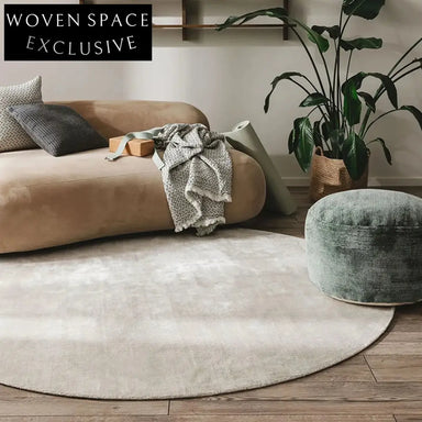 Modern Italian Luxury Black Minimalist Folding Design Solid Color Carpet