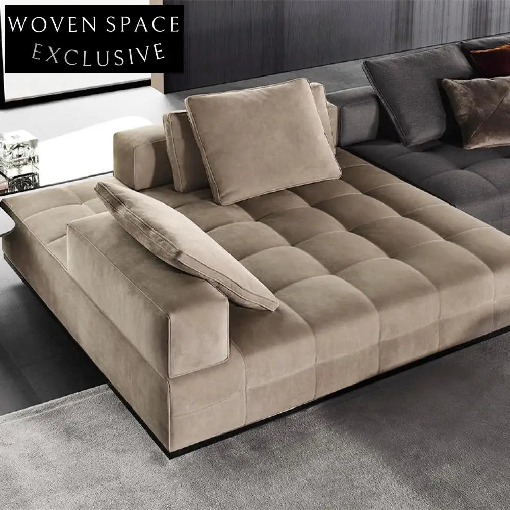 Modern Italian Luxury Living Room Sectional Sofa Set with Lounge Couch