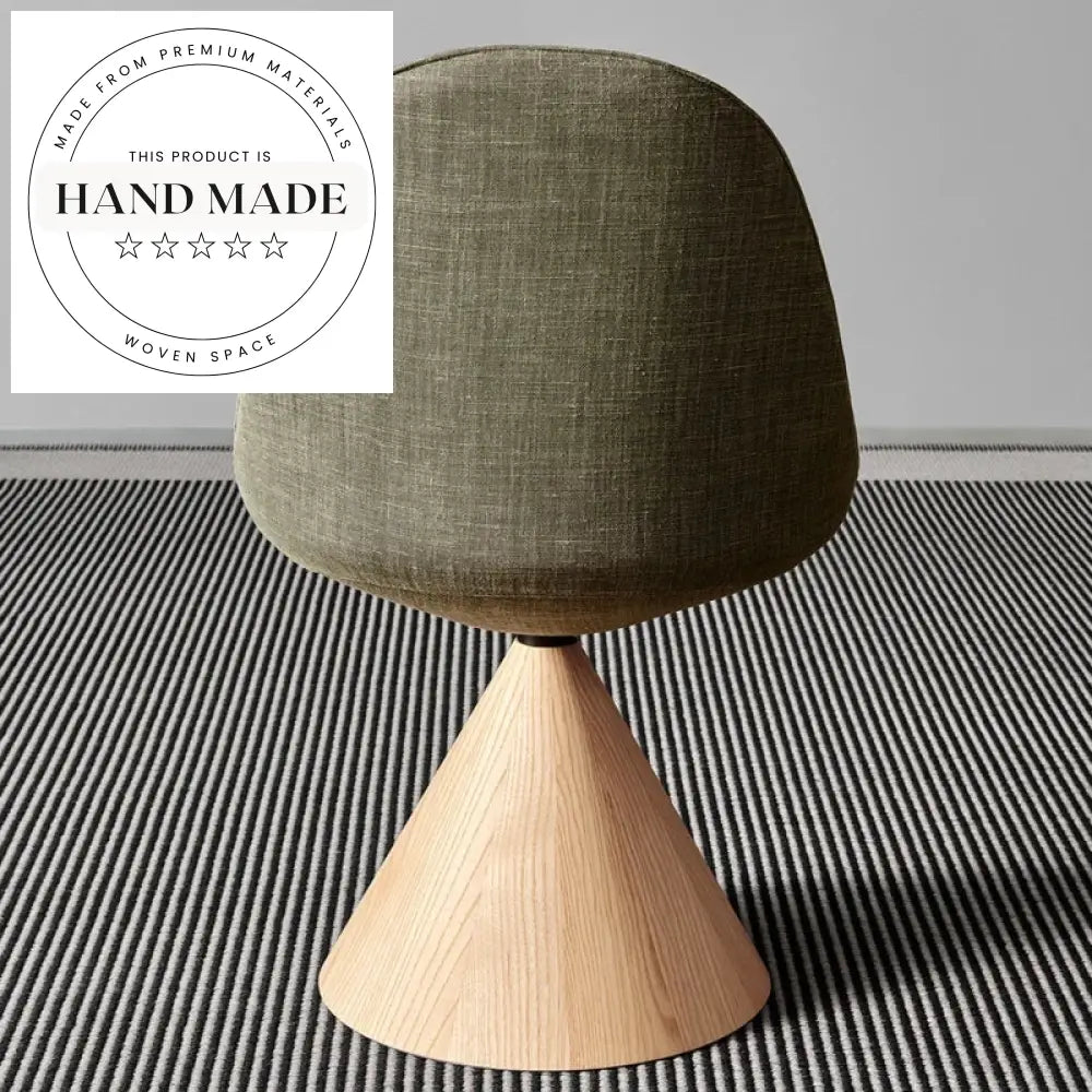 Modern Italian Luxury Swivel Back Fabric Dining Chair for Home Office