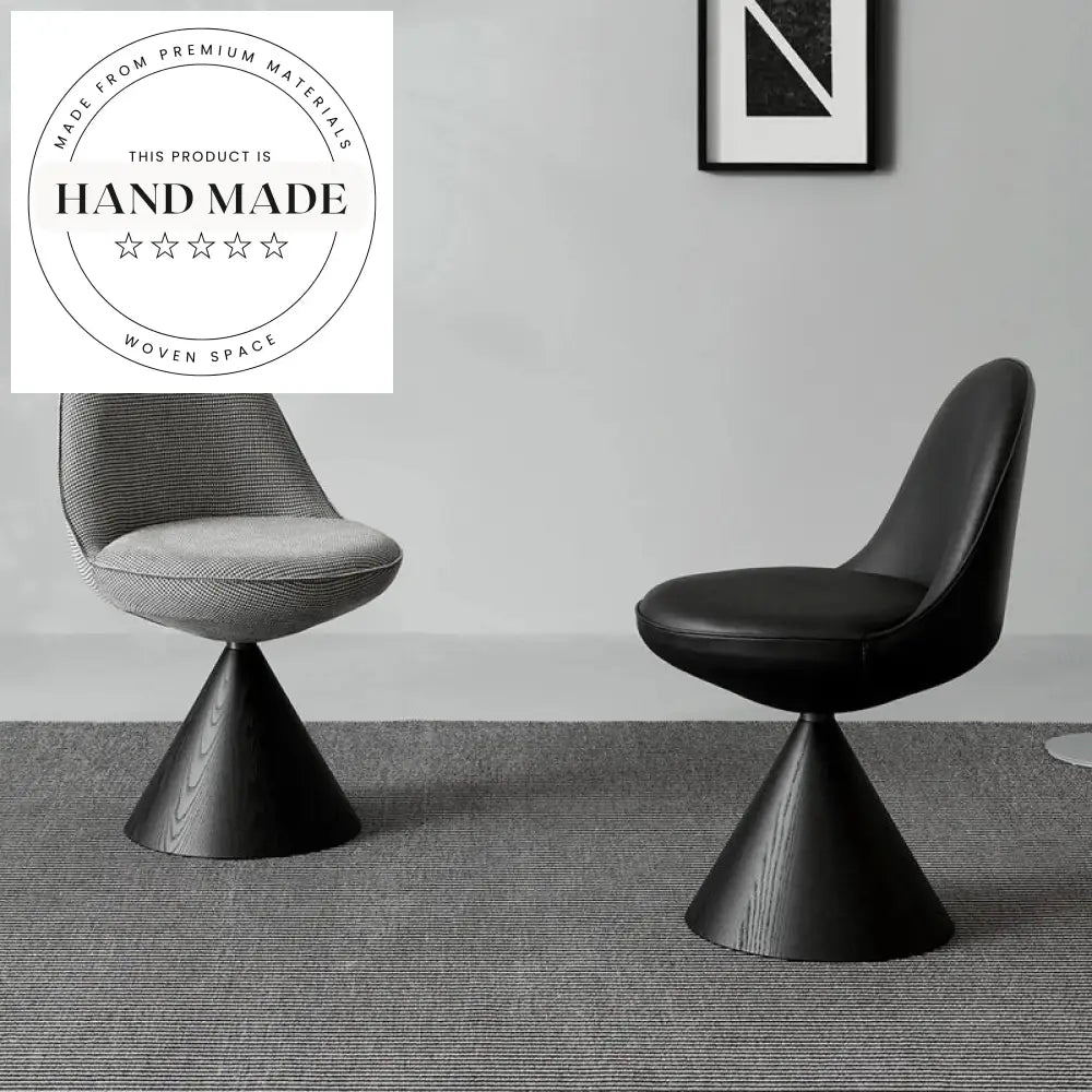 Modern Italian Luxury Swivel Back Fabric Dining Chair for Home Office