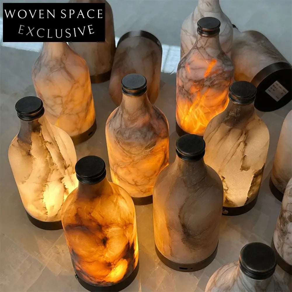 Modern Italian Marble LED Accent Lamp for Bedrooms and Hotels Table Lamp