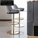 Modern Italian Minimalist Swivel Height Adjustable High Back Kitchen Bar Stool