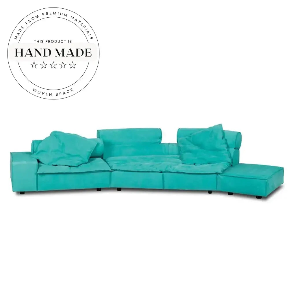 Modern Italian Modular Fabric Sectional Adjustable Living Room Sofa