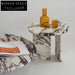 Modern Italian Natural Travertine Marble Round End Living Room Coffee Table