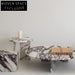 Modern Italian Natural Travertine Marble Round End Living Room Coffee Table