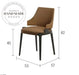 Modern Italian Solid Wood and Leather Armchair Dining Chair