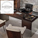 Modern Italian Solid Wood Executive Desk with Drawer Cabinet Office Desk