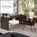 Modern Italian Solid Wood Executive Desk with Drawer Cabinet Office Desk