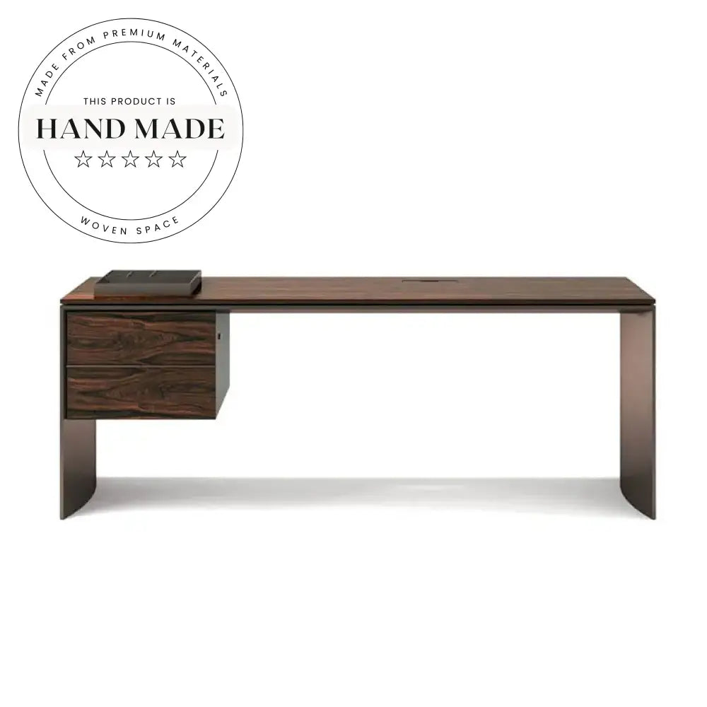 Modern Italian Solid Wood Executive Desk with Drawer Cabinet Office Desk