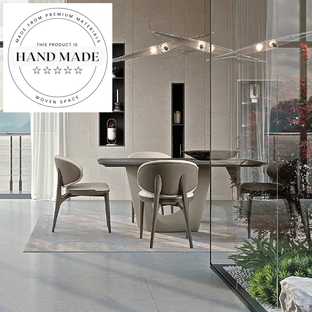 Modern Italian Solid Wood Upholstered Accent Dining Chair for Commercial Use