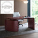 Modern Italian Solid Wood Wine Red Minimalist Office Writing Desk