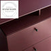 Modern Italian Solid Wood Wine Red Minimalist Office Writing Desk