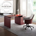 Modern Italian Solid Wood Wine Red Minimalist Office Writing Desk