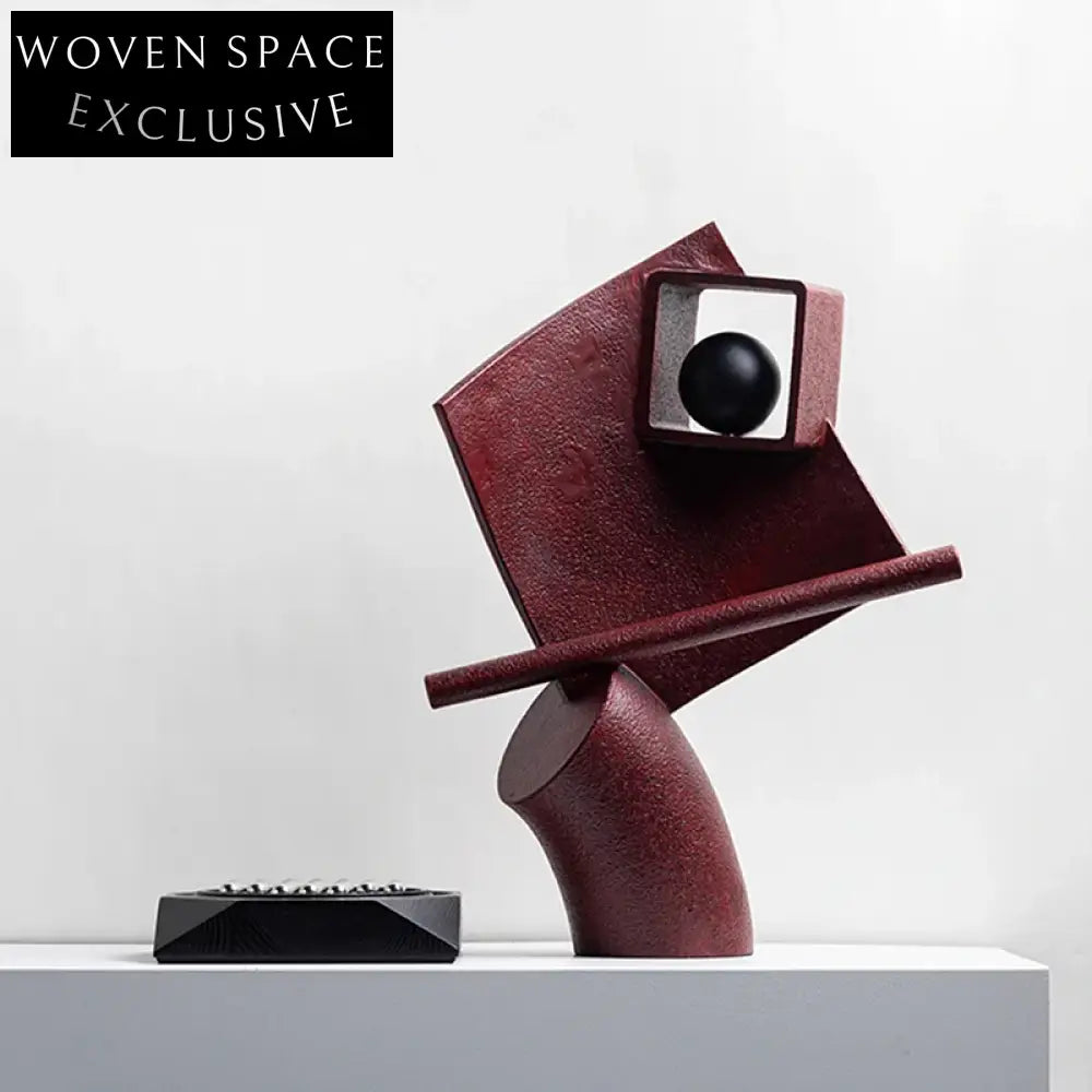 Modern Italian Style Irregular Resin Art Sculpture for Home Office Ornament