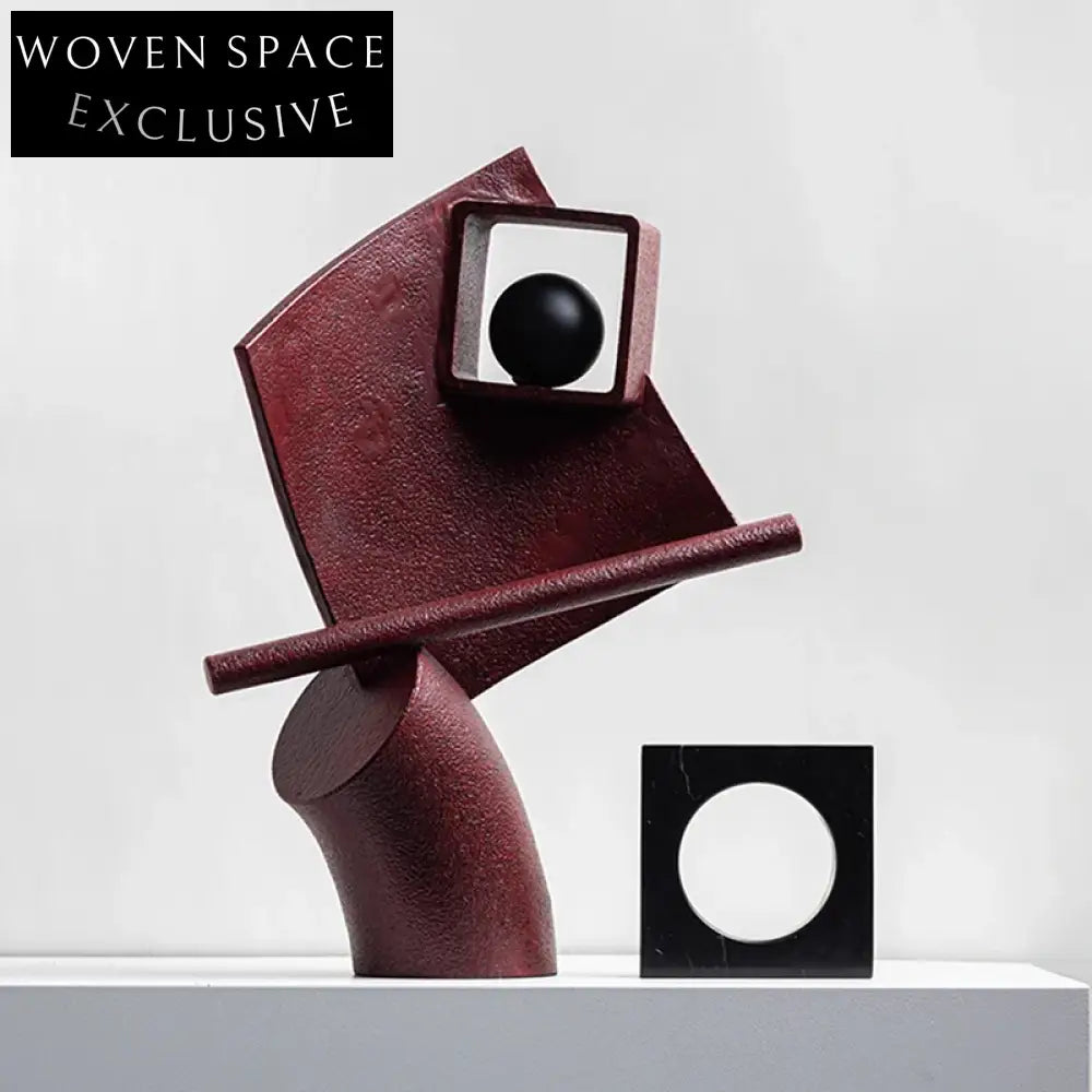 Modern Italian Style Irregular Resin Art Sculpture for Home Office Ornament