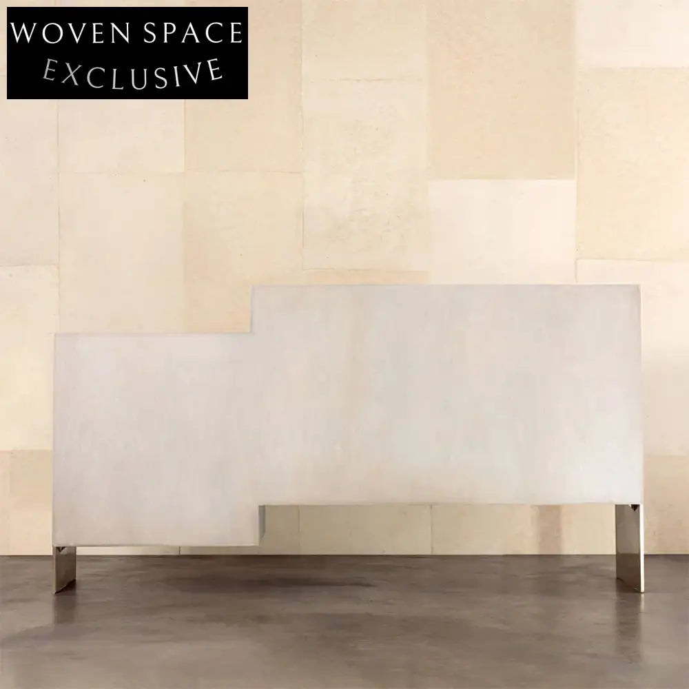 Modern Italian Style Solid Wood TV Media Console Cabinet with Drawers