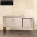 Modern Italian Style Solid Wood TV Media Console Cabinet with Drawers
