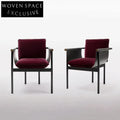 Modern Italian Style Stainless Steel Living Room Leisure Armchair