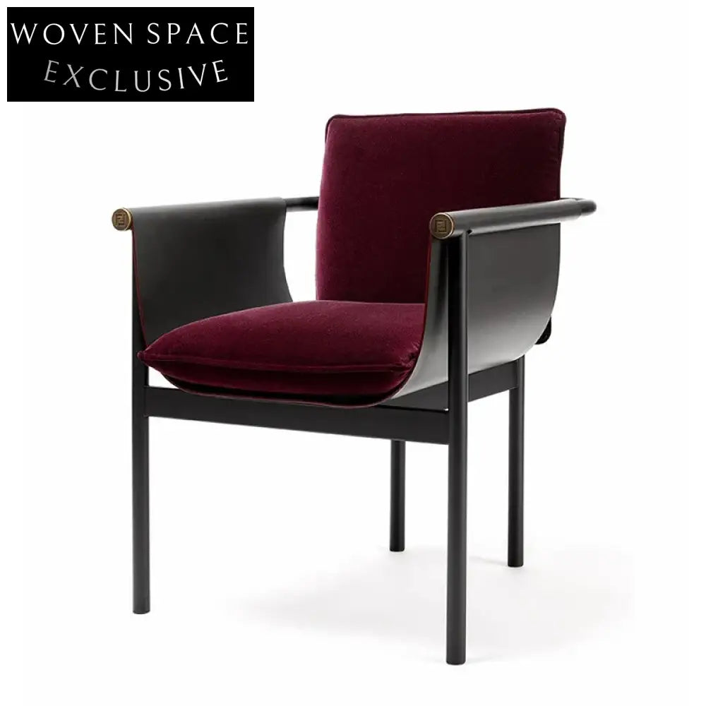 Modern Italian Style Stainless Steel Living Room Leisure Armchair