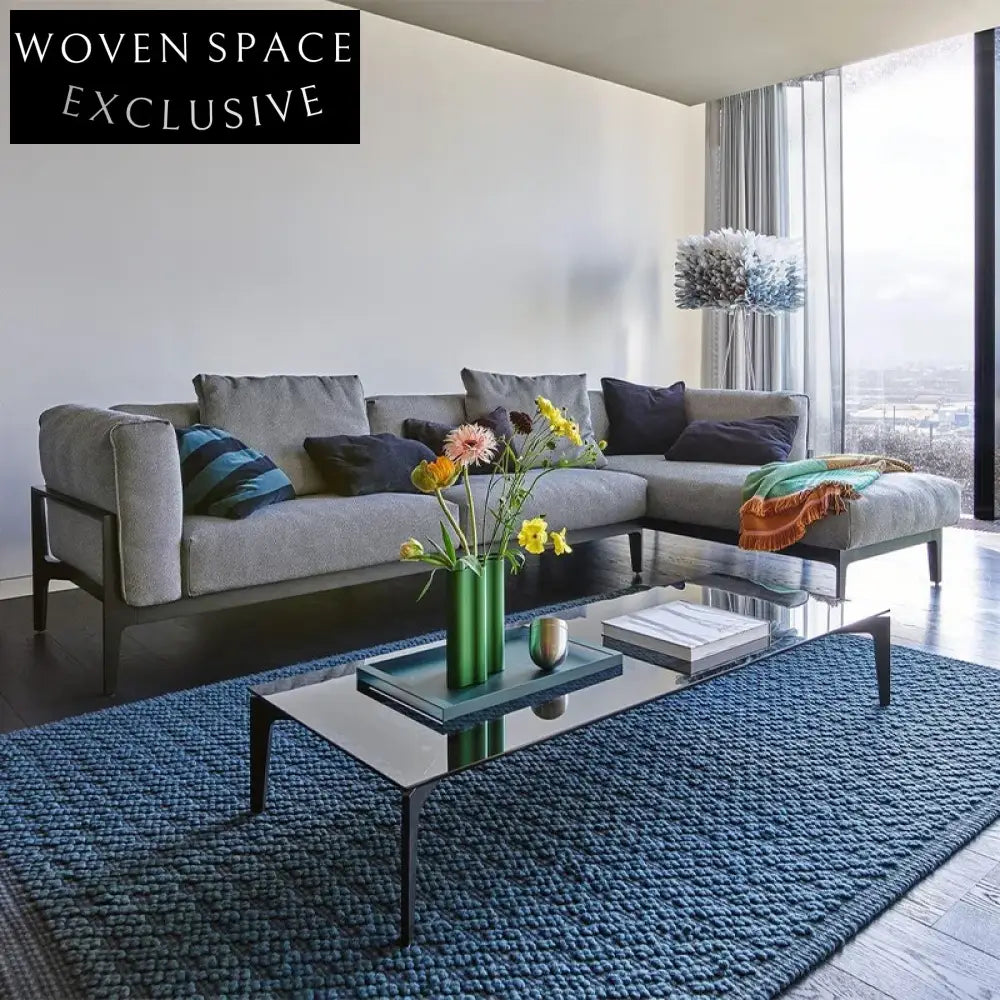 Modern Italian Style Synthetic Leather Living Room Sofa Set