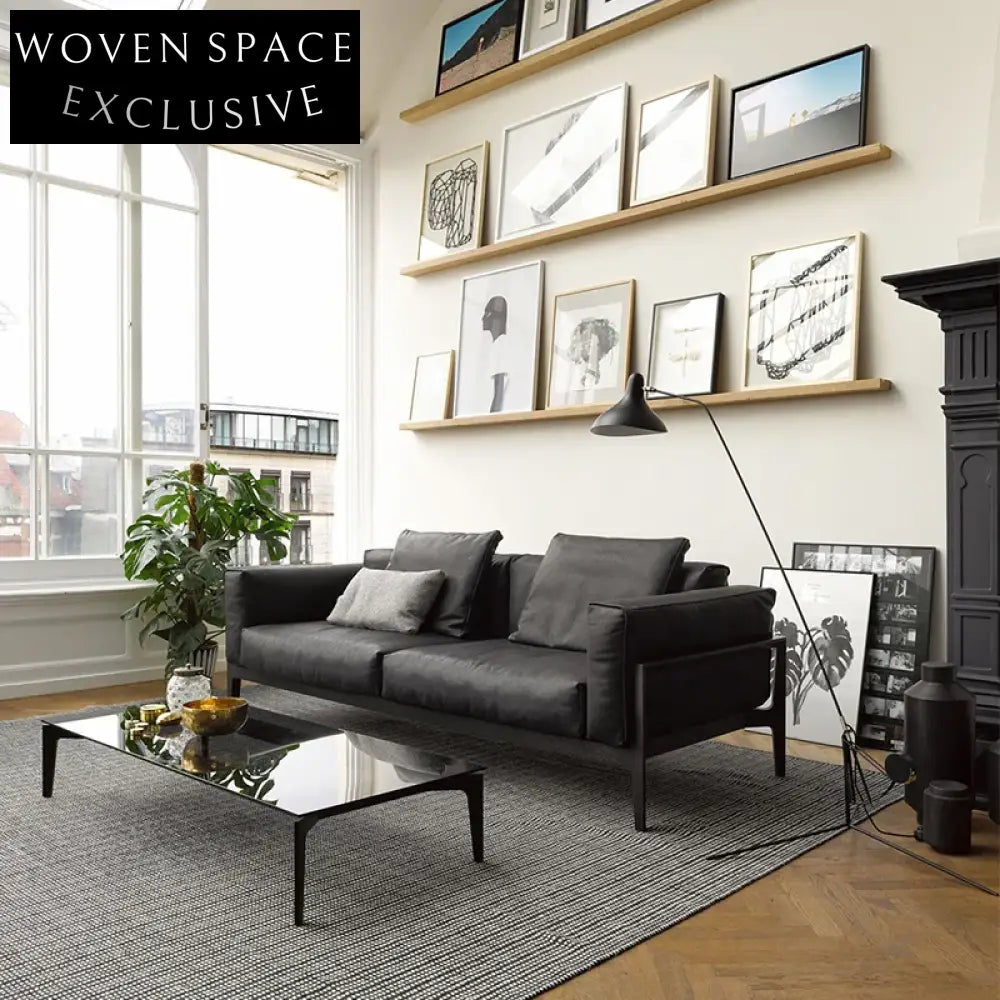 Modern Italian Style Synthetic Leather Living Room Sofa Set