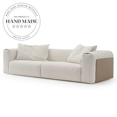 Modern Italian Style Tufted Sectional L-Shaped Fabric Velvet Sofa