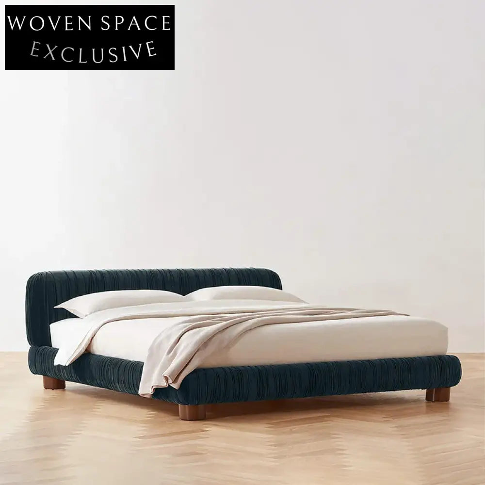 Modern Italian Upholstered King Size Designer Bed Frame