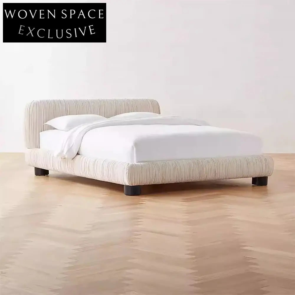 Modern Italian Upholstered King Size Designer Bed Frame