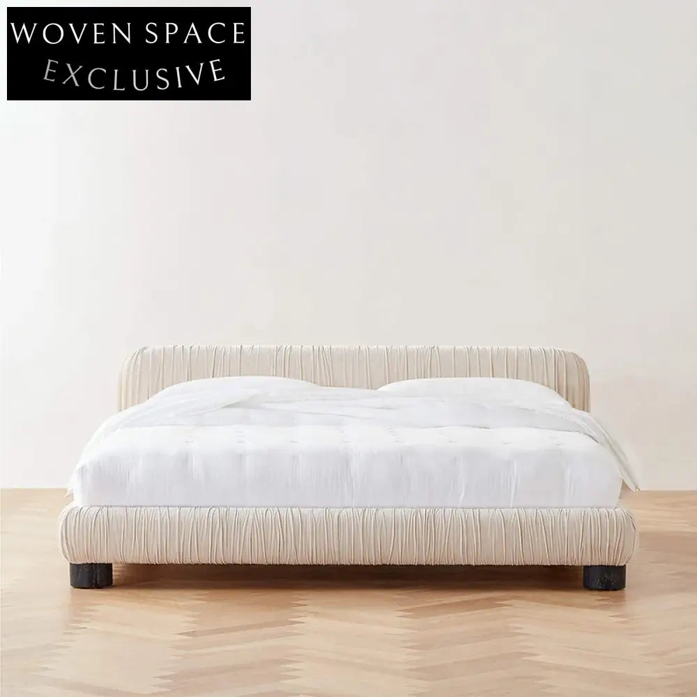 Modern Italian Upholstered King Size Designer Bed Frame