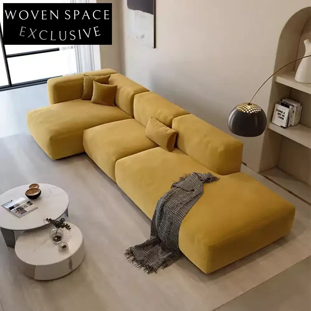 Modern Italian Velvet Modular Sectional Living Room Sofa