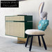 Modern Japanese Rattan Cabinet - Ash Wood Living Room Storage with Drawers
