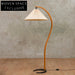 Modern Japanese Retro Arc Floor Lamp, Living Room Bedroom Reading LED Light
