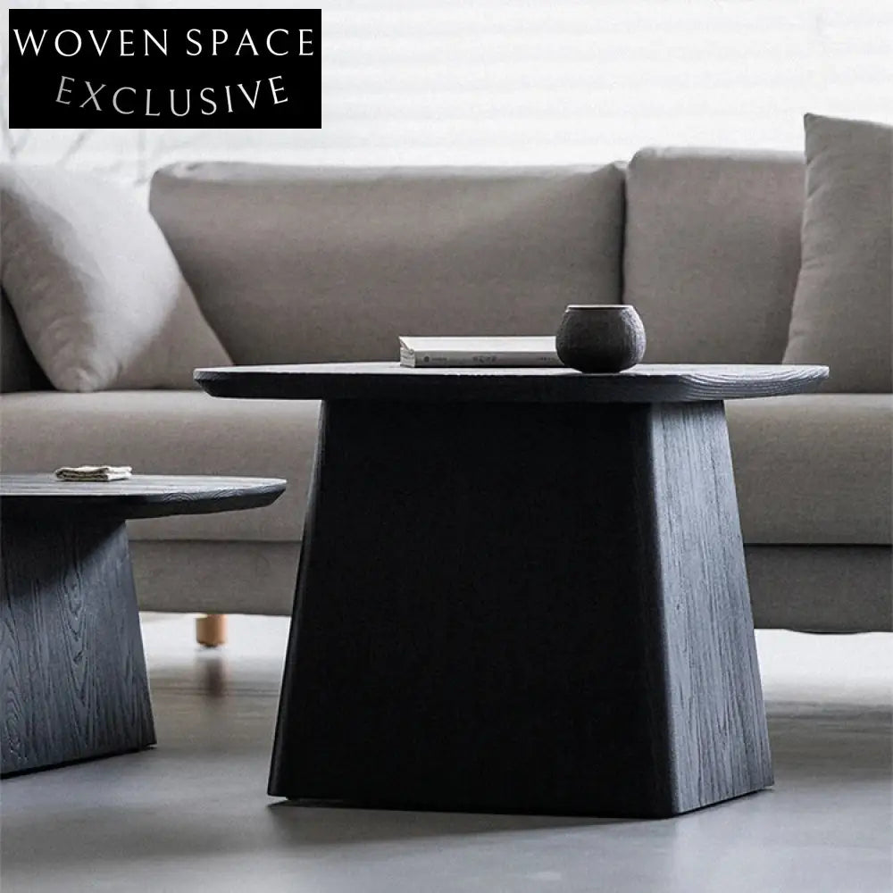 Modern Japanese Solid Ash Wood Bevelling Edge Living Room Coffee Table
