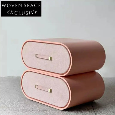 Modern Kids' Installation-Free Double Drawer Bedside Table with Multifunctional Storage