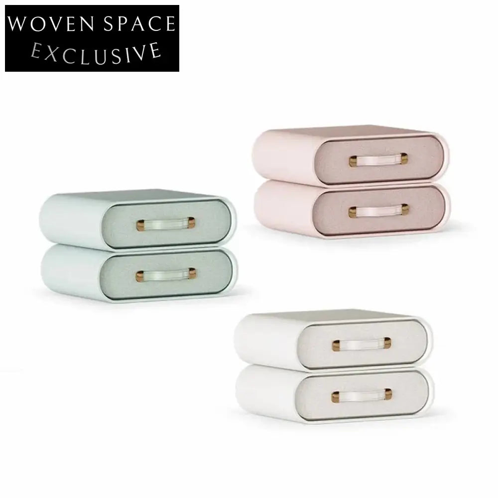 Modern Kids' Installation-Free Double Drawer Bedside Table with Multifunctional Storage