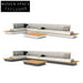 Modern L-Shape Teak Outdoor Sofa Set with All-Weather Cushions for Patio