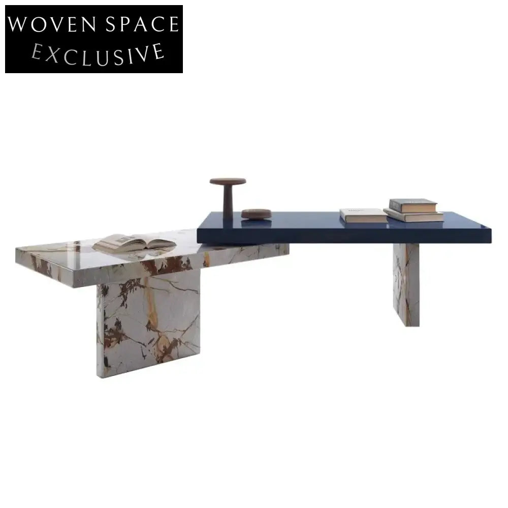 Modern L-Shaped Corner Wood Study Computer Desk Sintered Stone Top