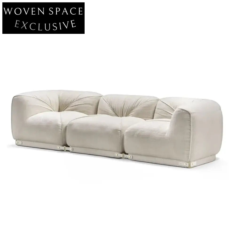 Modern L-Shaped Sectional Sofa Set Fabric Upholstery Modular Living Room Couch