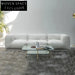 Modern L-Shaped Sectional Sofa Set Fabric Upholstery Modular Living Room Couch