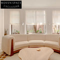 Modern Large Curved Upholstered Fabric Living Room Combination Sofa