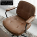 Modern Leather Armrest Study Chair, Height Adjustable Swivel Office Chair