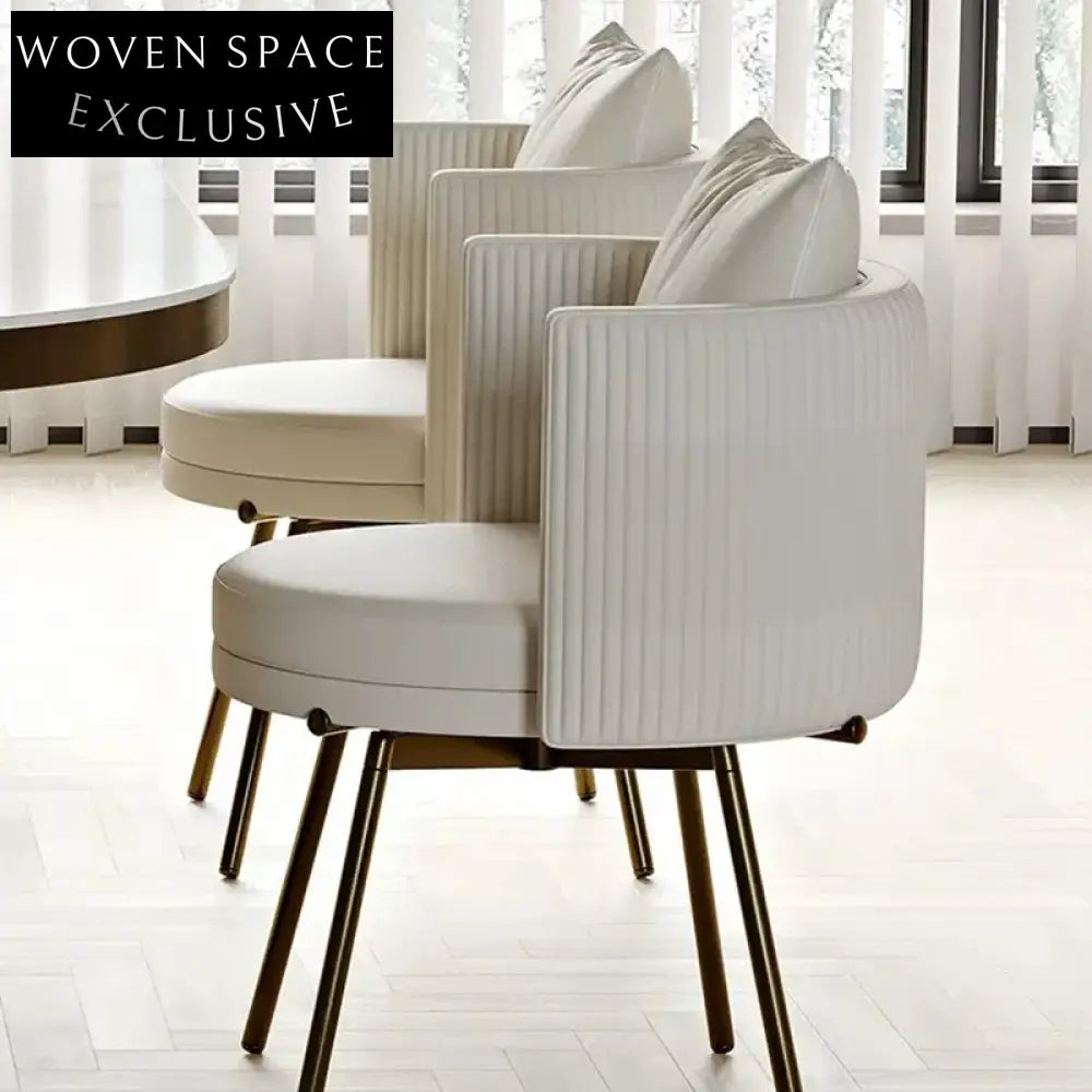 Modern Leather Bar Chair Curved Backrest Black Metal Legs Kitchen Stool