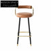 Modern Leather Curved Back Tall Kitchen Dining Bar Stool