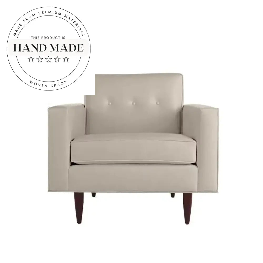 Modern Leather Reclining Living Room Accent Club Armchair, Comfortable Leisure Chair