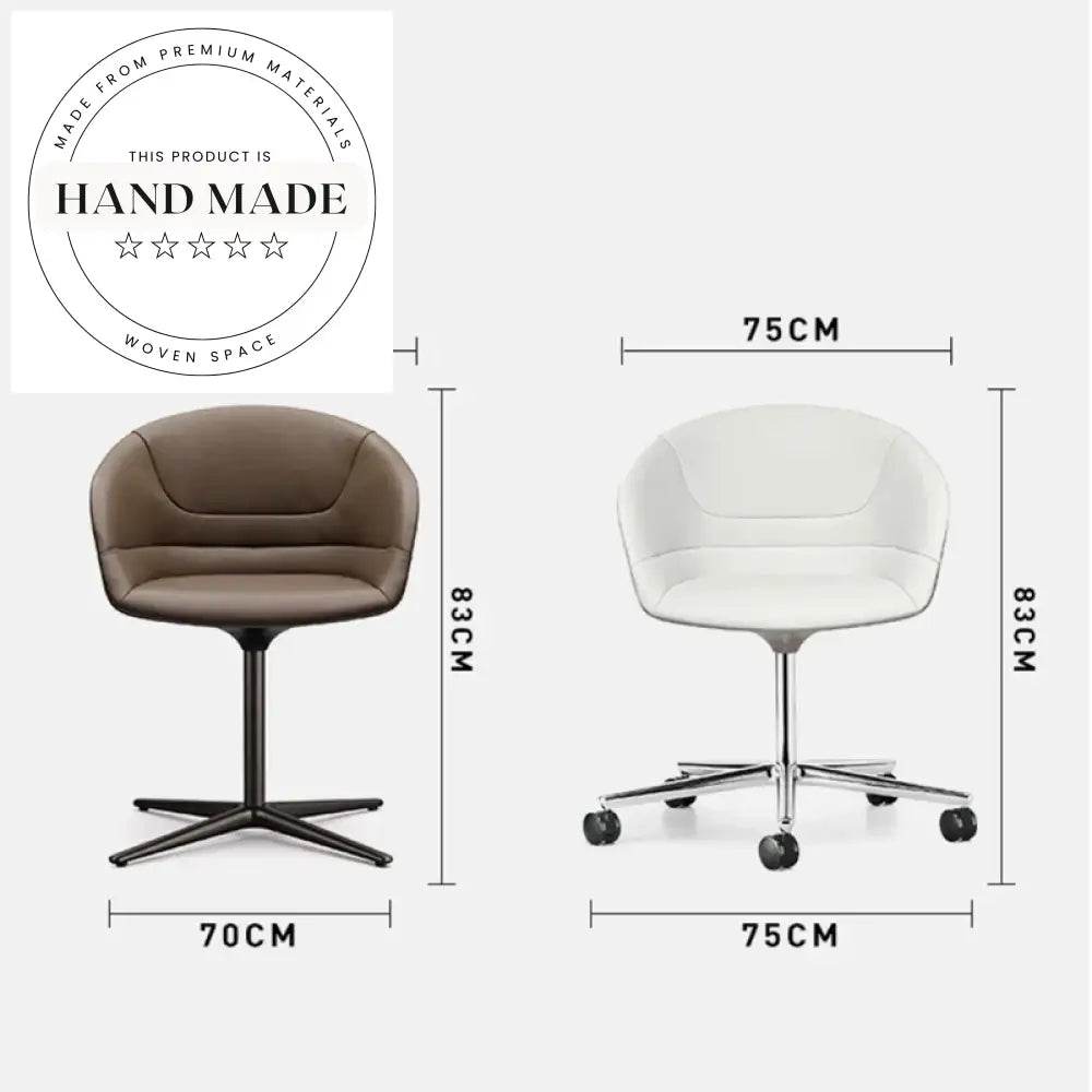 Modern Leather Swivel Recliner with Stainless Steel Base Lounge Chair