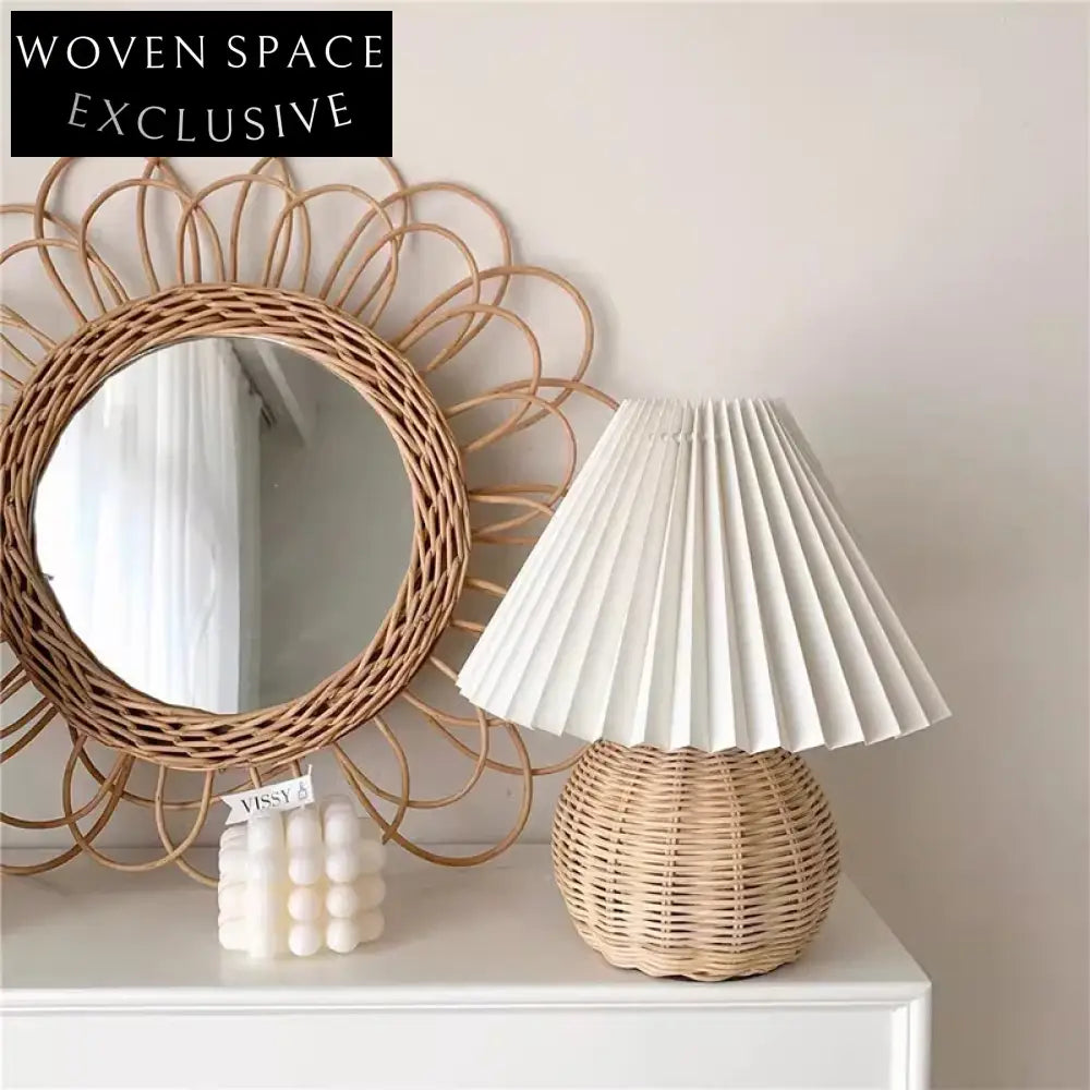 Modern LED Dimming Fabric Lampshade Table Lamp for Bedroom Desk Decor